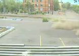 Уличный гонщик не вписался в поворот