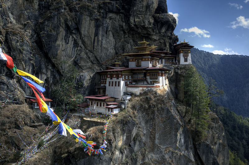 Монастырь Гнездо Тигра, долина Паро, Бутан