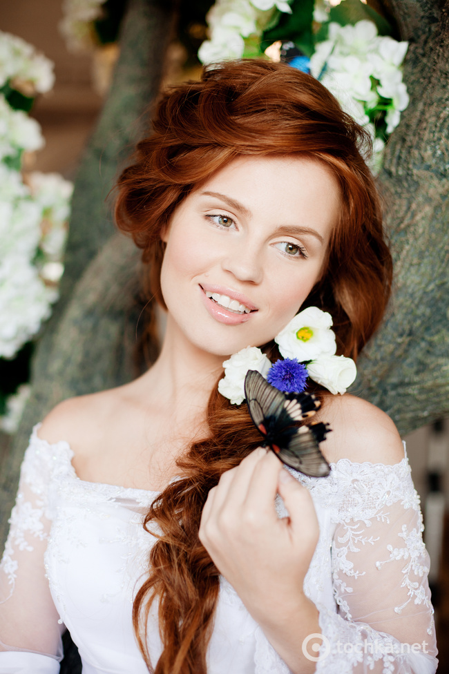 Свадебные прически: косички