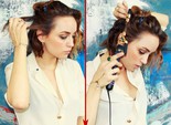Прическа для коротких волос: неаккуратные волны Прическа для коротких волос: неаккуратные волны