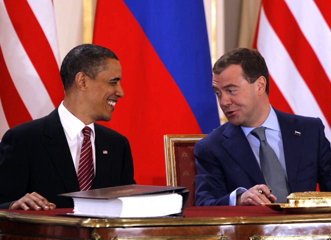 Медведєв і Обама в Празі