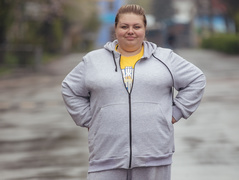 Людмила Чаднова на первой неделе проекта "Зважені та щасливі 9"