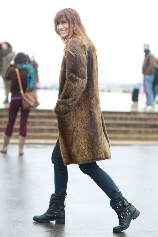 Байкерские ботинки: street style