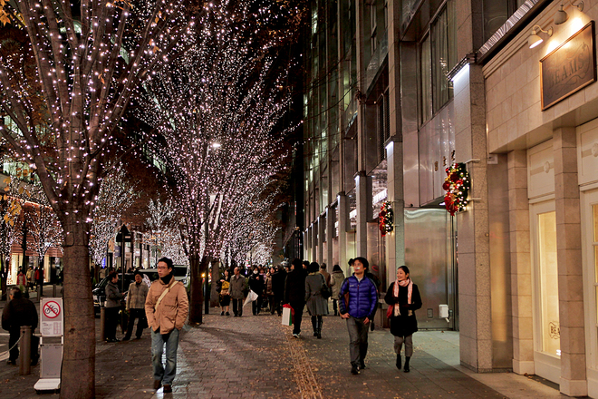 Рождественская иллюминация в городах: Токио