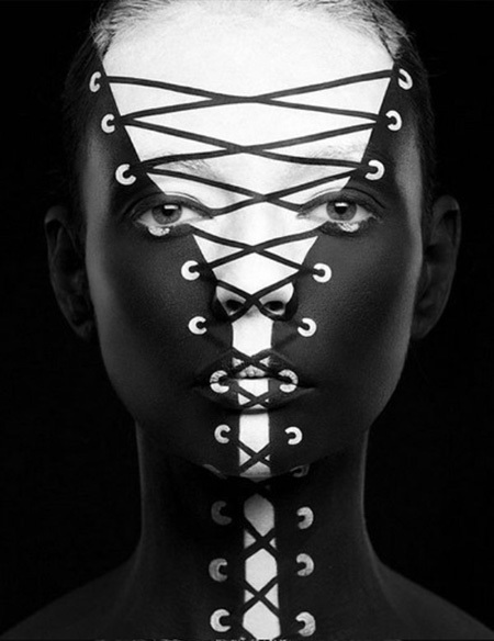 Оригинальный девичий макияж