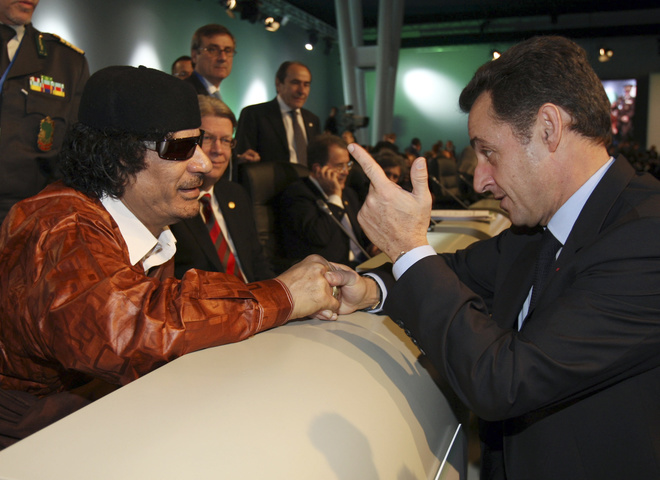 Каддафи, Саркози
