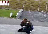 Беркут напал на собаку