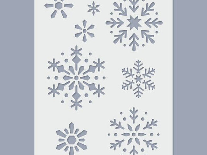 Трафареты Снежинок для вырезания из бумаги