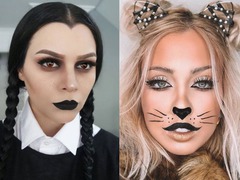 Простой макияж на Хэллоуин