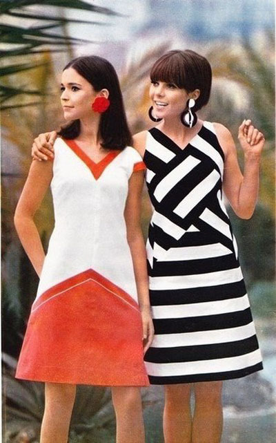 Яркая мода 60-х