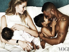 Кормящие грудью звёзды на обложках