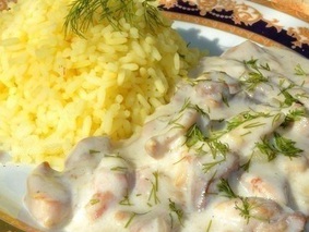 Курица в молочно - чесночном соусе Курица в молочно - чесночном соусе