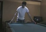 Рool table nickel trick