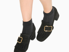 Що носити восени: лофери на широкому каблуці