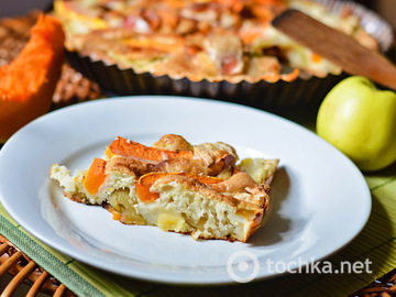 Тыквенный пирог с яблоками: вкусно и очень полезно