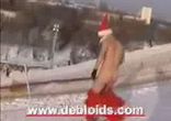 голый дед мороз