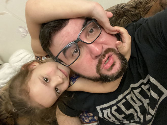 Руслан Сеничкин с племянницей