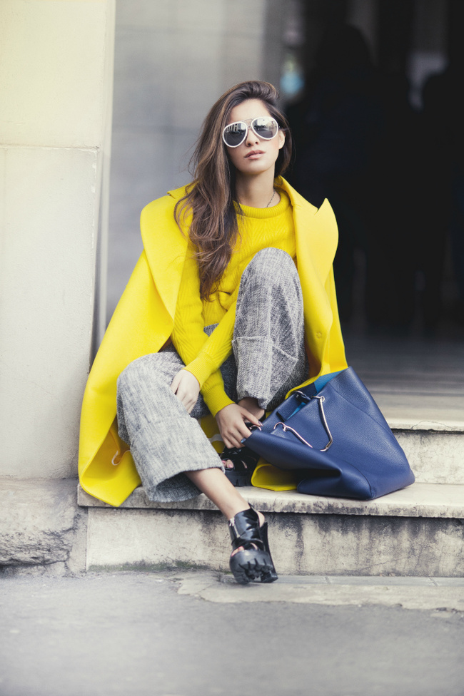 Street style образи з модним кольором весни 2016