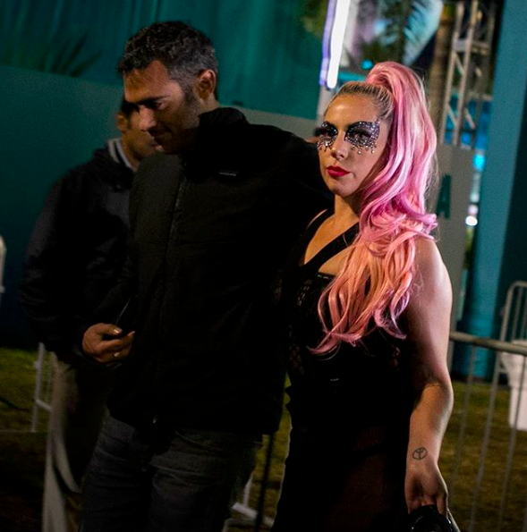 Леді Гага і Майкл Поланскі на "Суперкубку 2020"