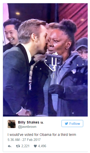 Райан Гослинг Оскар 2017 (соцсеть)