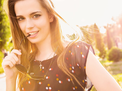 лето, девушка