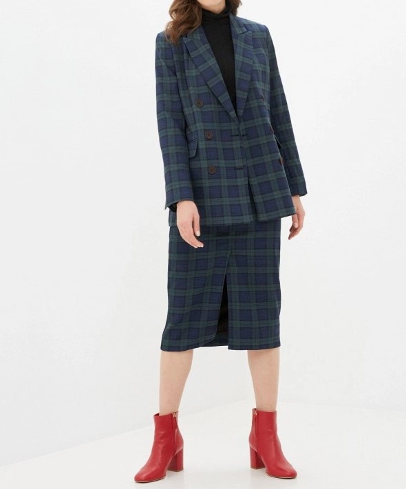 Пиджак в клетку Zarina