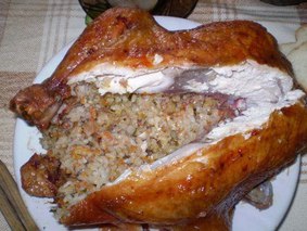 Фаршированная курица Фаршированная курица
