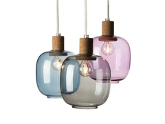 Светильники из стекла и пробки