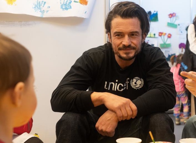 "Дітям в Україні треба повернути дитинство": Орландо Блум відвідав Україну – деталі поїздки, фото