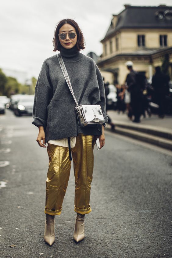 С чем носить свитер под горло осень-зима 2020/21