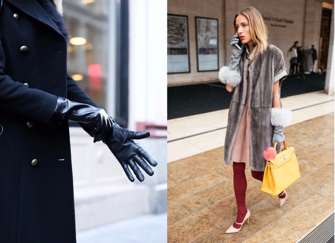 Модные перчатки на зиму