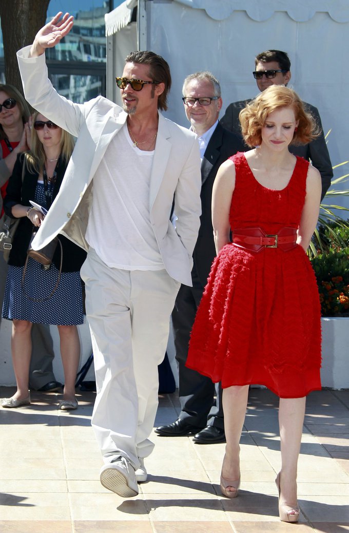 Brad Pitt и Jessica Chastain