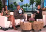 RIHANNA on the Ellen Show w- CLOONEY