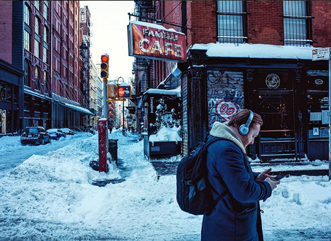 Нью-Йорк в снегу: потрясающие фотографии, напоминающие картины импрессионистов