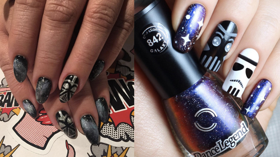 nail-арт для поклонниц фильма «Звездные войны» 