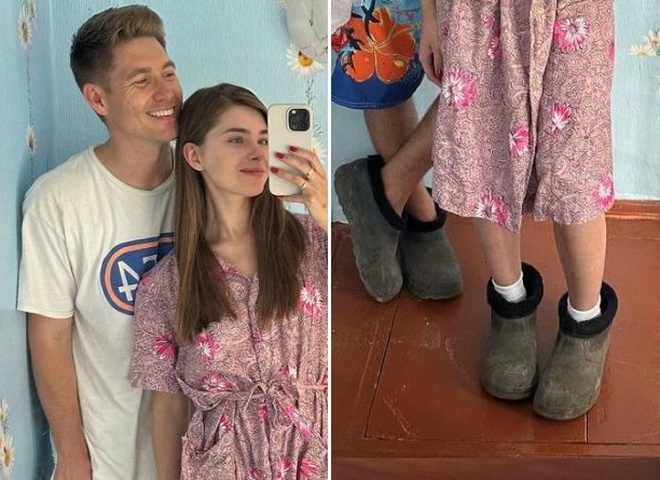 Остапчук і його нова обраниця в калошах попрацювали в селі – світлини