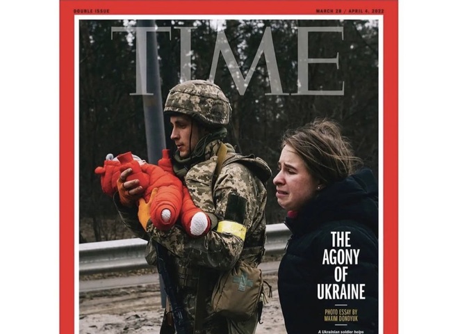 Обкладинка журналу Time з українським військовим