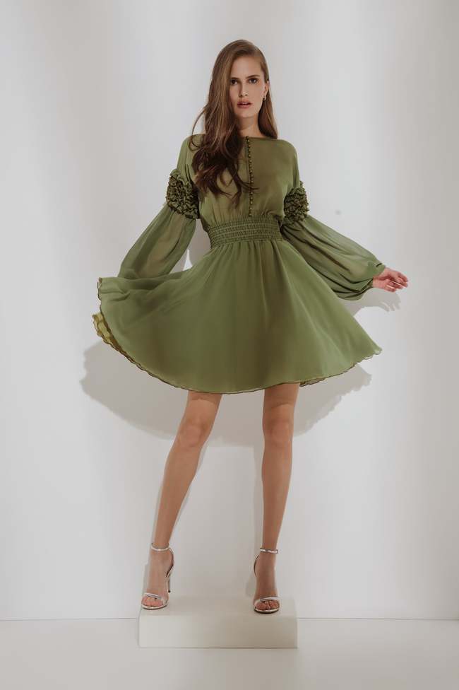 Алла Костромичева в лукбуке бренда ELENA GURANDA