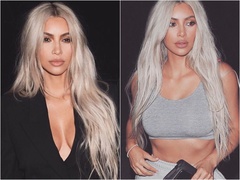 Ким Кардашьян прическа