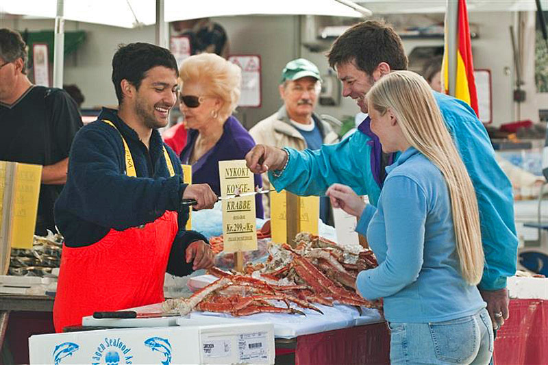 Рыбные маркеты Европы: Fish Market Bergen Norway