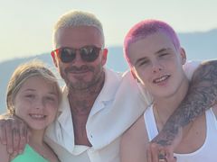 Дэвид Бекхэм с детьми