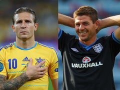 Андрей Воронин и Стивен Джеррард