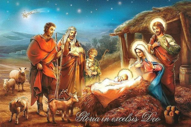 Обалденная открытка на Рождество Христово 2015