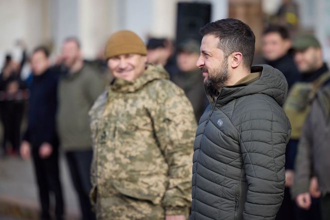 Володимир Зеленський у звільненому Херсоні