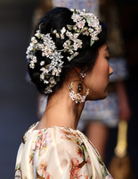 Прически для длинных волос в стиле Dolce&Gabbana