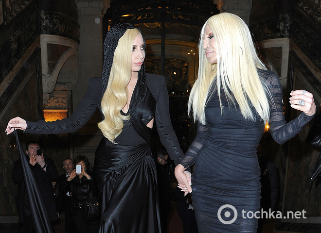 Леді Гага і Донателла Версаче