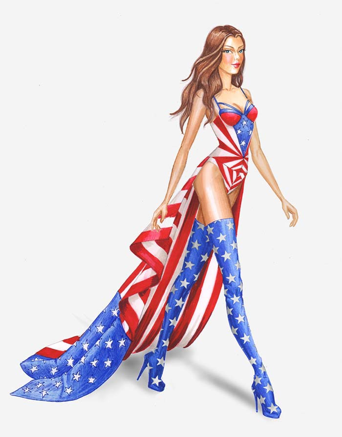 Эскизы костюмов Victoria's Secret
