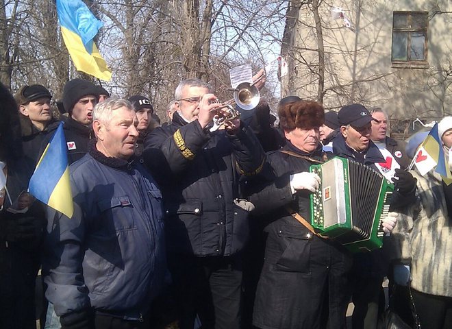 Мітинг під колонією Тимошенко