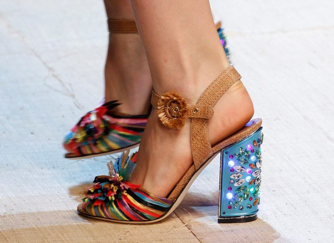 Взуття на весну-літо 2017 року з показу Dolce & Gabbana