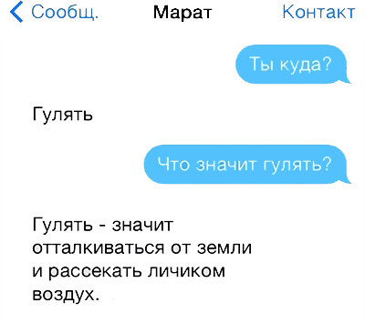 Прикольные смс переписки